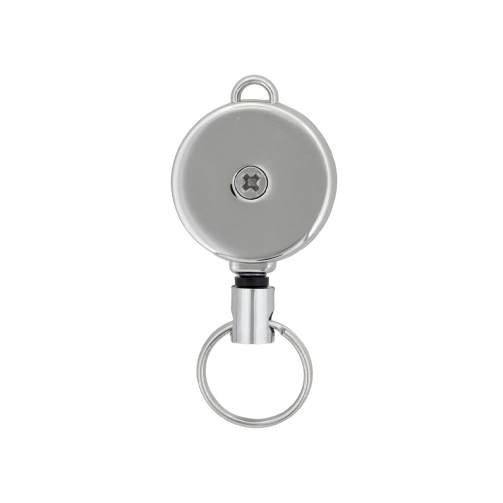 ミニリールキーホルダー P201B クローム（シルバー）