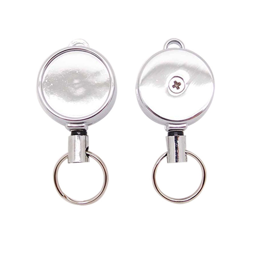 ミニリールキーホルダー P201B クローム（シルバー）