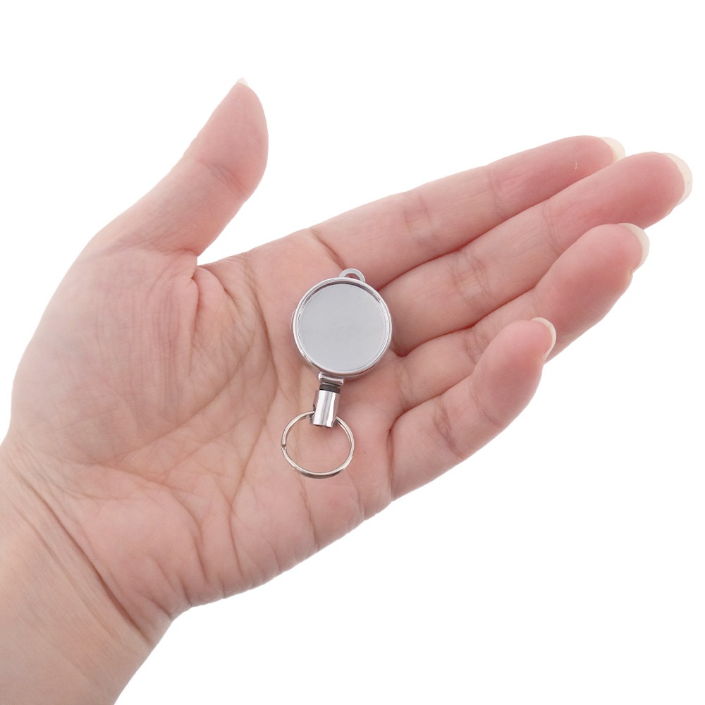 ミニリールキーホルダー P201B クローム（シルバー）