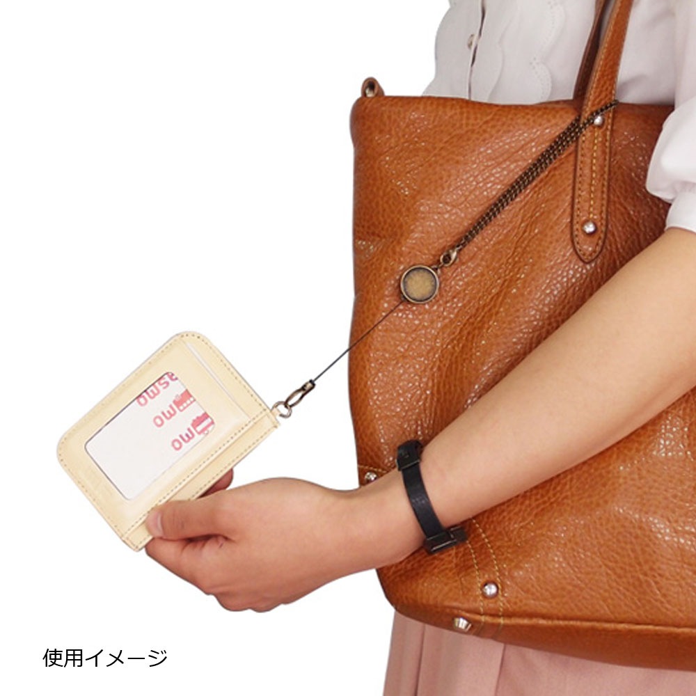 ミニリールキーホルダー P201B クローム（シルバー）