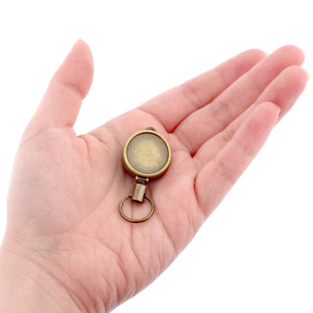 ミニリールキーホルダー P201B 真鍮古美（アンティーク）｜パーツ材料