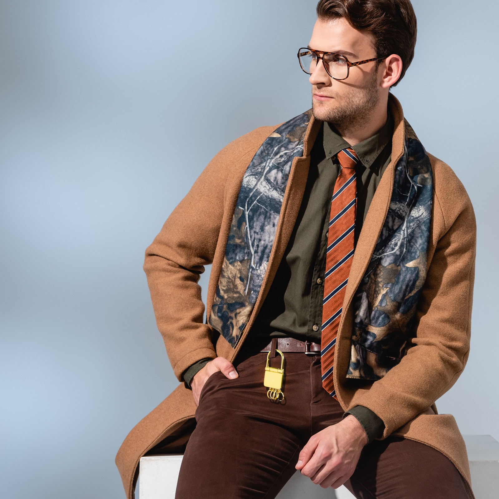 セレブリティキーホルダー　ロータリースライドタイプ AB-6038 【SALE】【在庫限り】