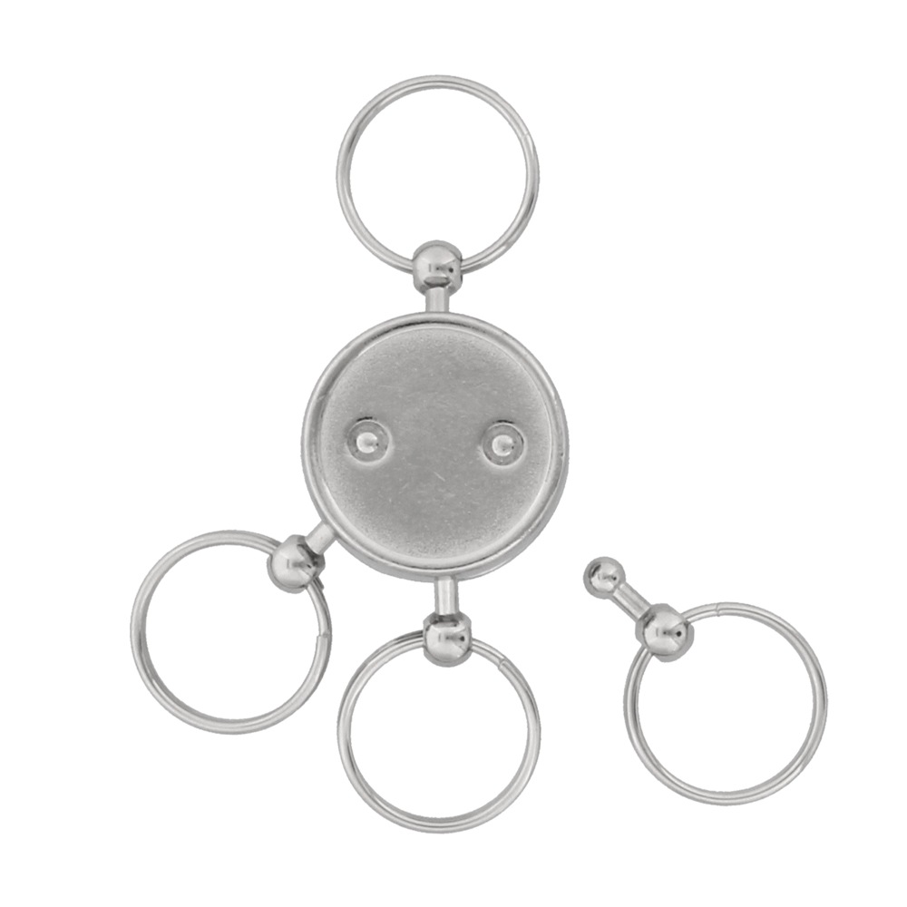 ロータリーキーホルダー K27 ニッケル｜パーツ材料の通販 大王製作所