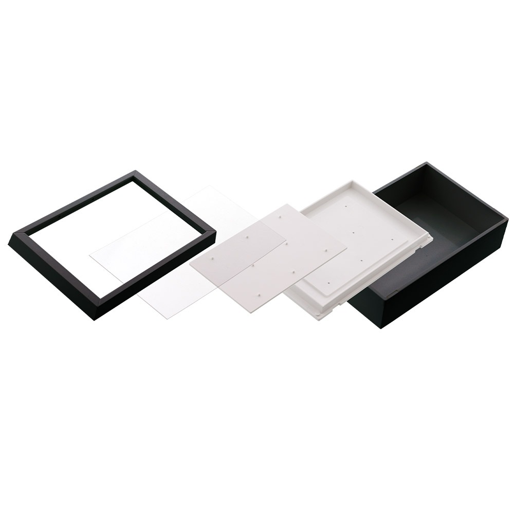額縁BIG 小物入れ ボックスパーツ 5点セット ブラック／ホワイト