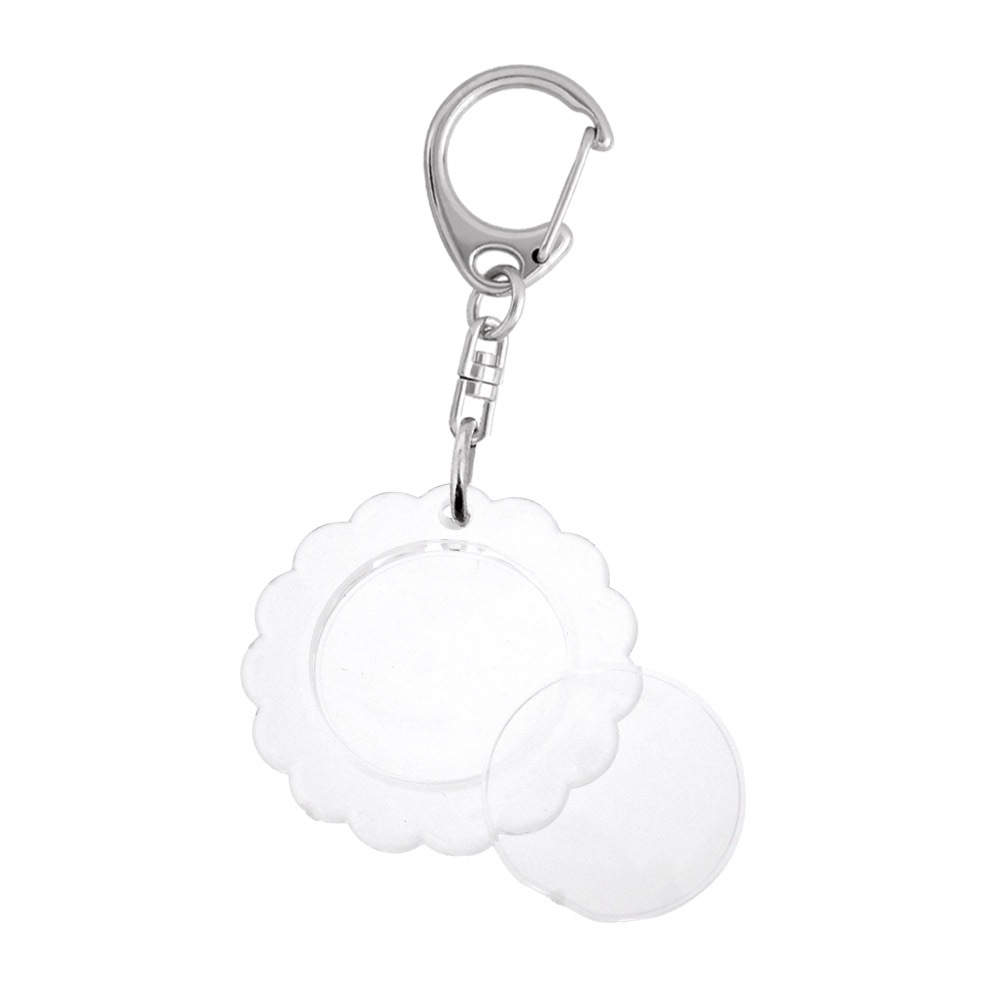 しょぴこじ　オーバルフラワーキーホルダー　７点 アクリルキーホルダー（オーバルダイヤ形）Lサイズ｜ 商品詳細