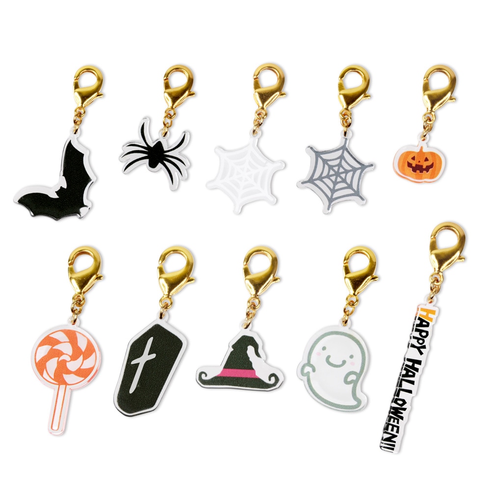 ハロウィン カニカンフック付きチャーム おばけ｜パーツ材料の通販