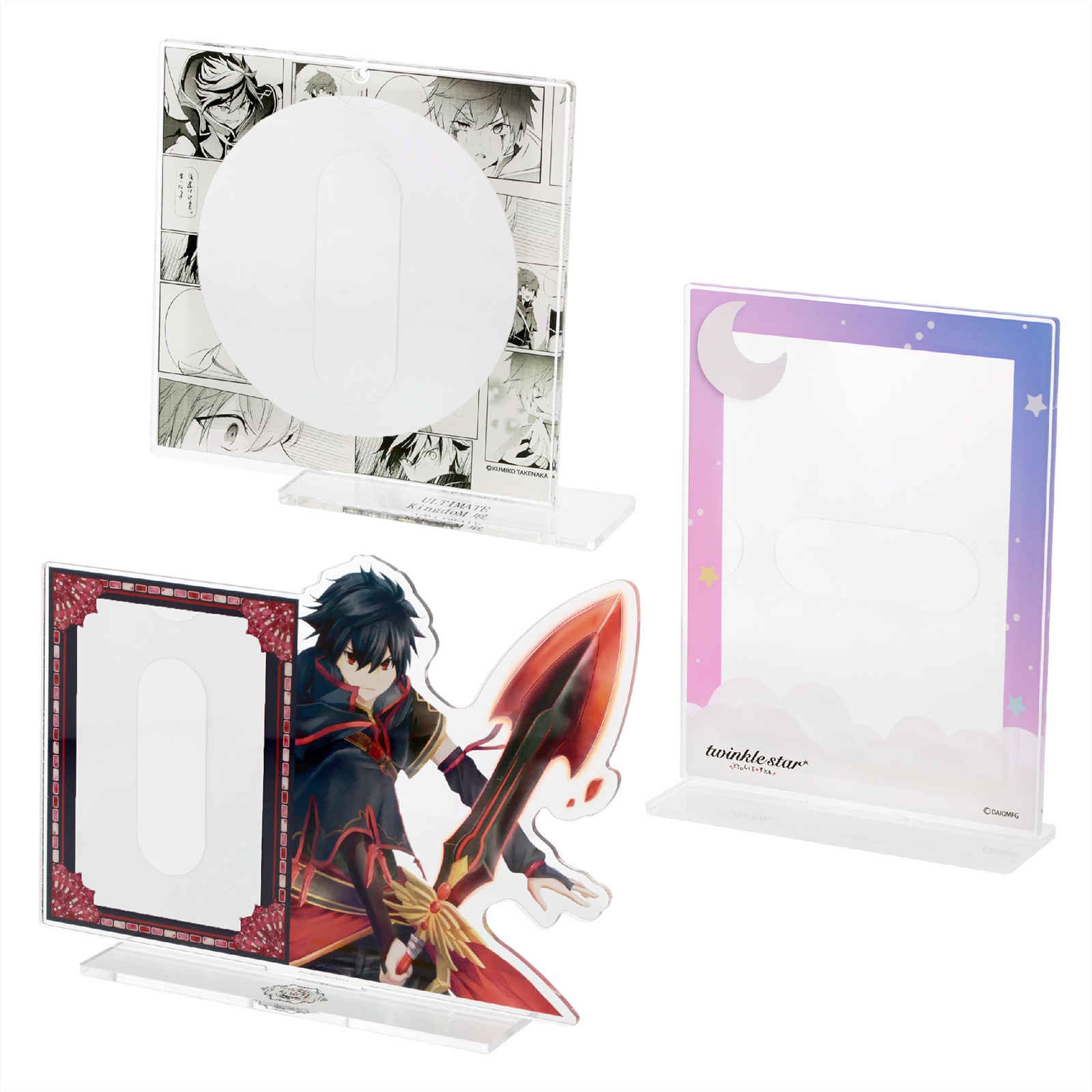 アクリルスタンドポケット コースターサイズ 93×92×2mm クリア