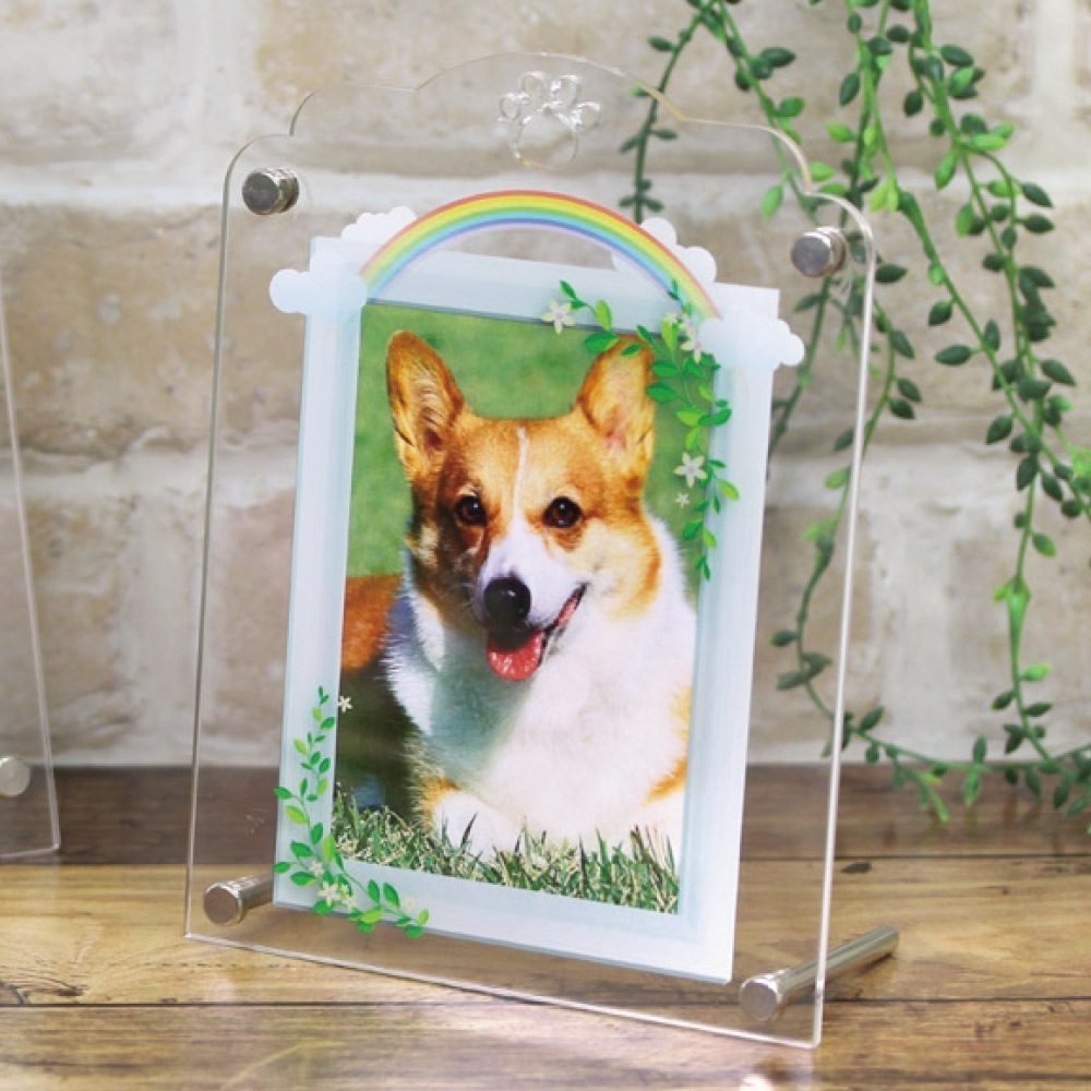 フォトスタンドパーツ 8点セット 4mm厚用 （フロント金具・留め具・脚