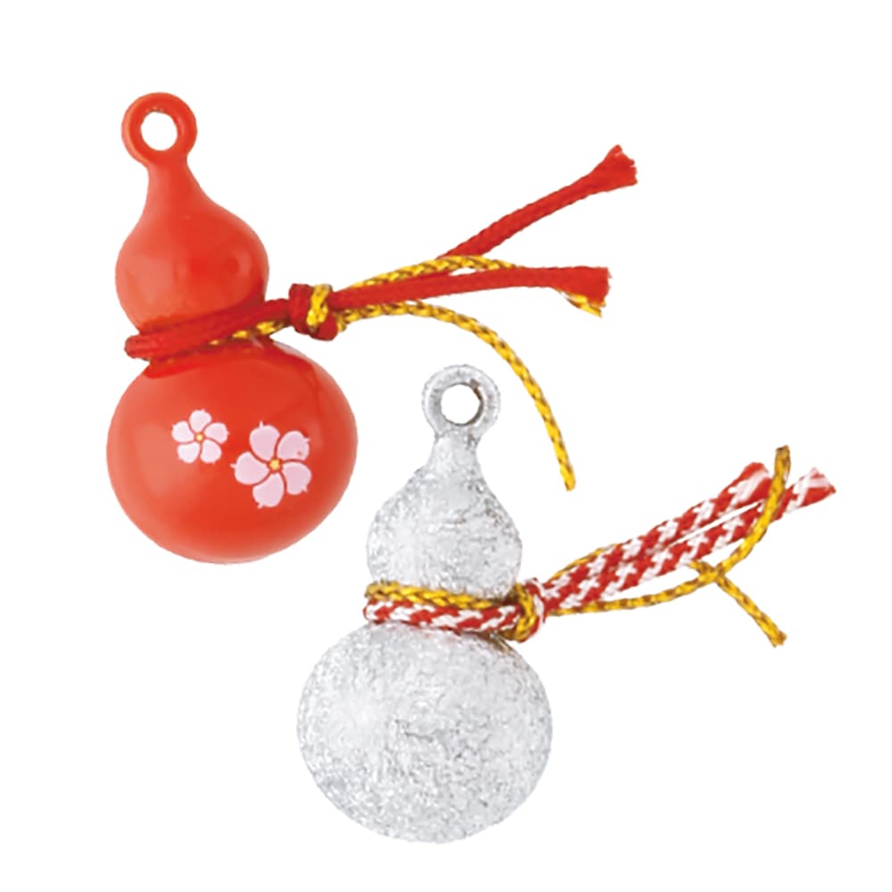 ○オルゴールのような癒しの音色○ 開運お守り 水琴箪 六瓢箪 レッド