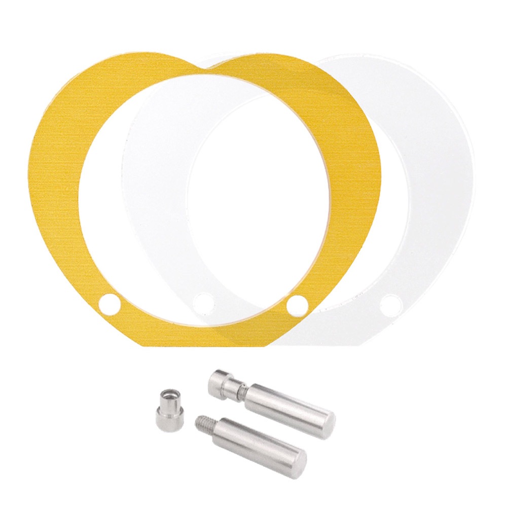 アクリル 缶バッジスタンド アクリルフレーム ハート ピンク