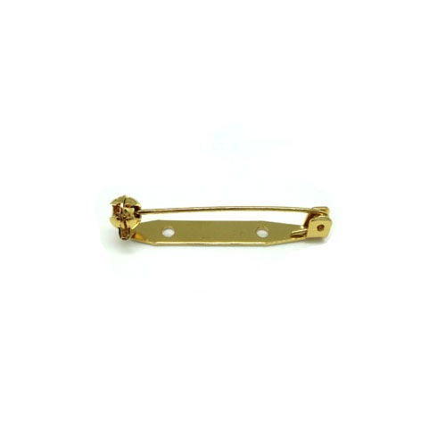 ◇ピンバッチ金具◇ ブローチピン 35mm No.59 ゴールド 【在庫