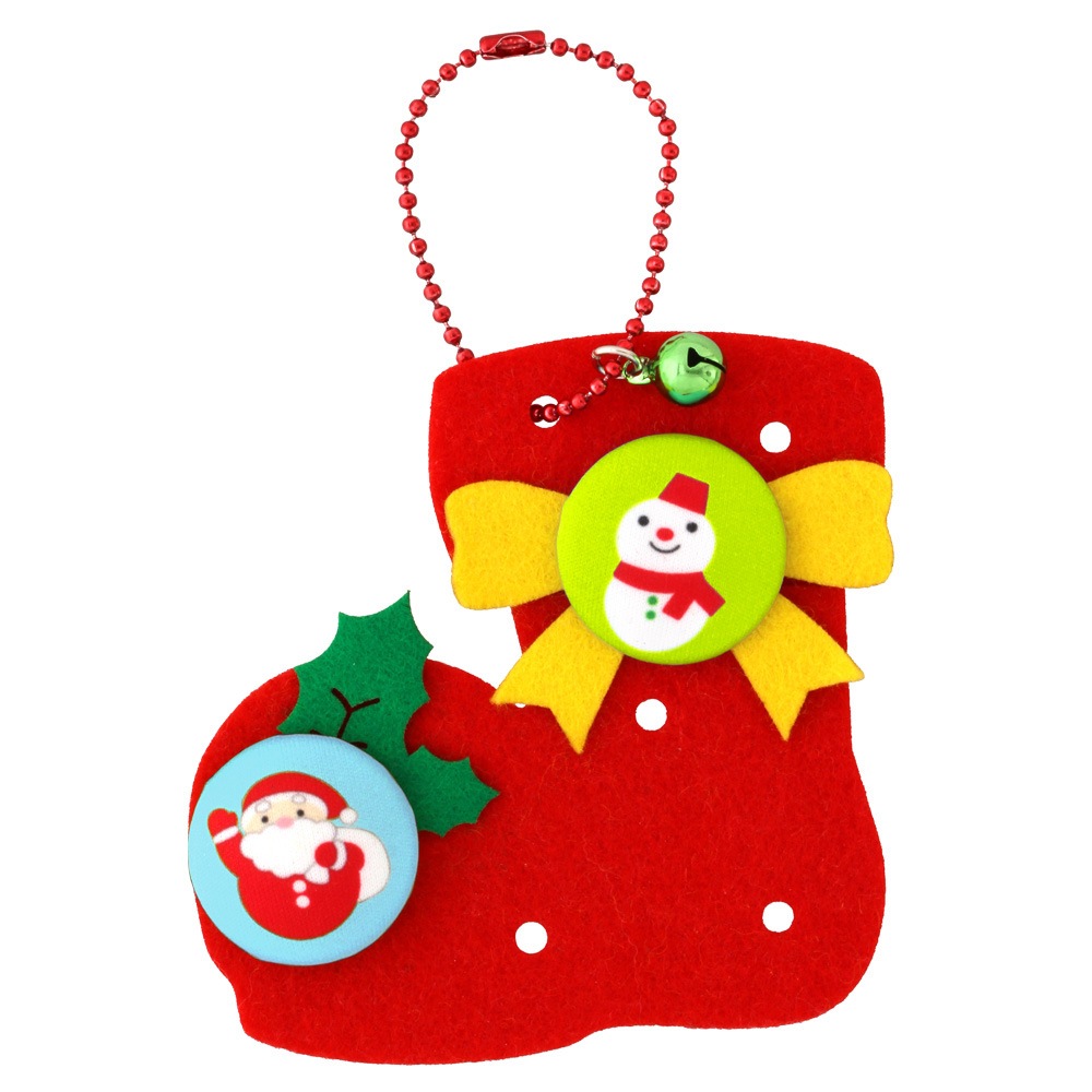 親子時間を楽しもう♪ 『あそぼーたん』 クリスマスチャームキット ブーツ（長靴）