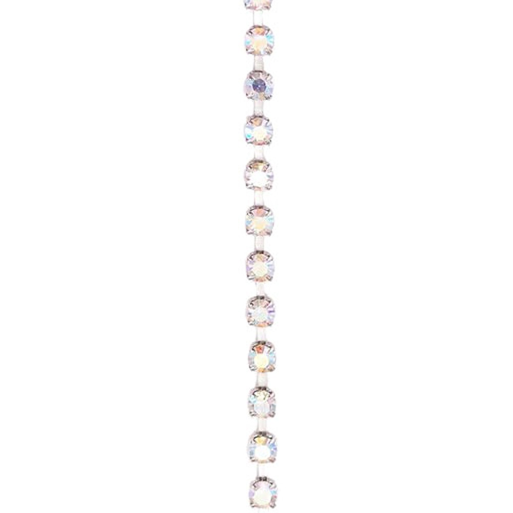 ダイヤレーンチェーンの切売り （m単位） 3.0mm 錫メッキ オーロラ 