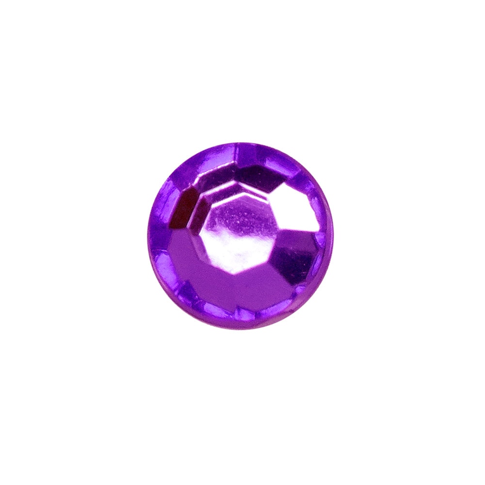 アクリルストーン 7mm フラットタイプ 誕生石カラー アメジスト（2月）