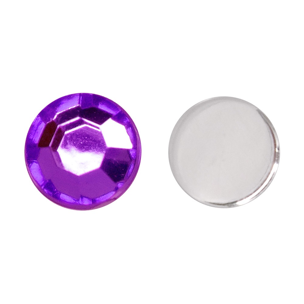 アクリルストーン 7mm フラットタイプ 誕生石カラー アメジスト（2月）