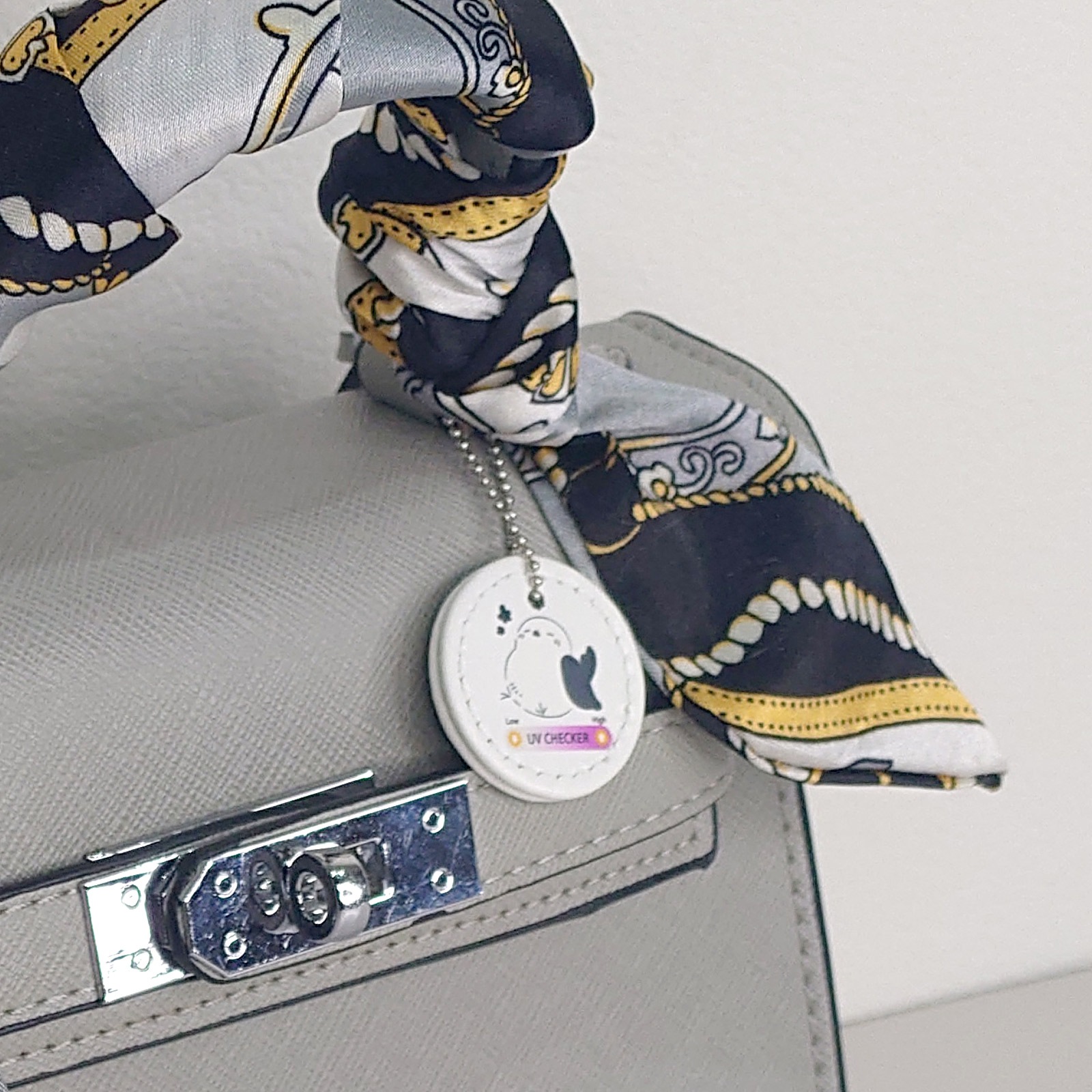 【大王製作所オリジナル】アンブレラマーカー PUプレートUVピンク 紫外線変色タイプ シマエナガ/太陽