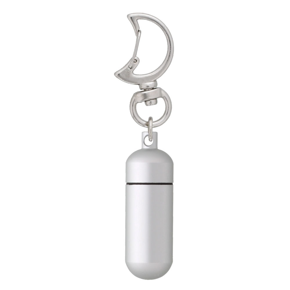 チャームフック 月型付きアルミカプセル Sサイズ マットシルバー