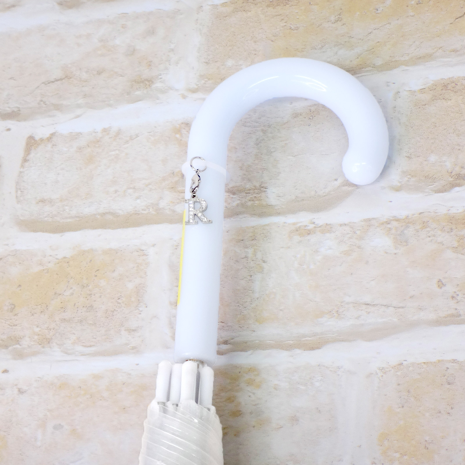 アンブレラマーカー 持ち手タイプ カニカンフック付き ゴールド 5個セット クリームイエロー【ネット限定販売】