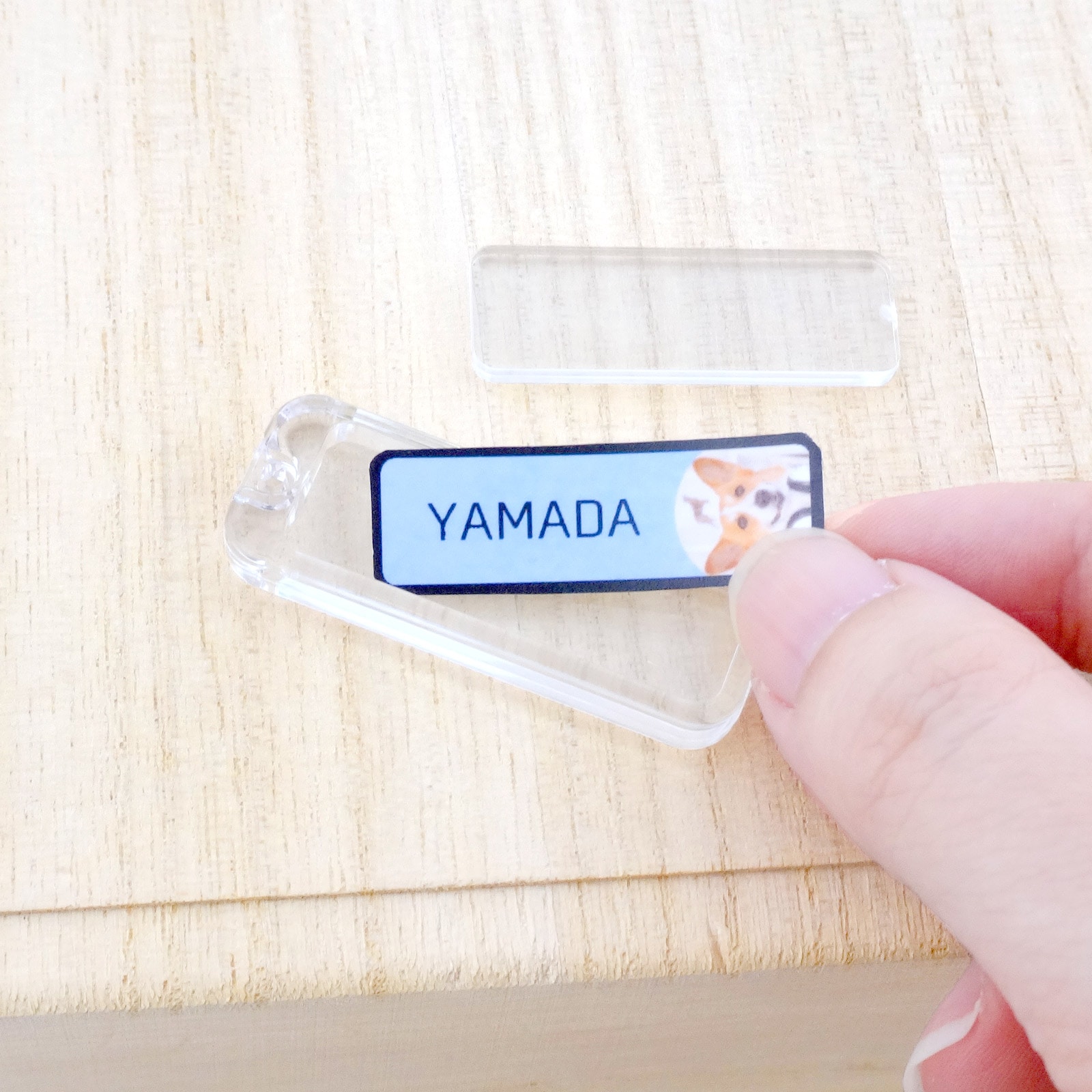 ハメパチ 長方形（ネームプレート型） KN36 本体のみ （CAA-K36A）