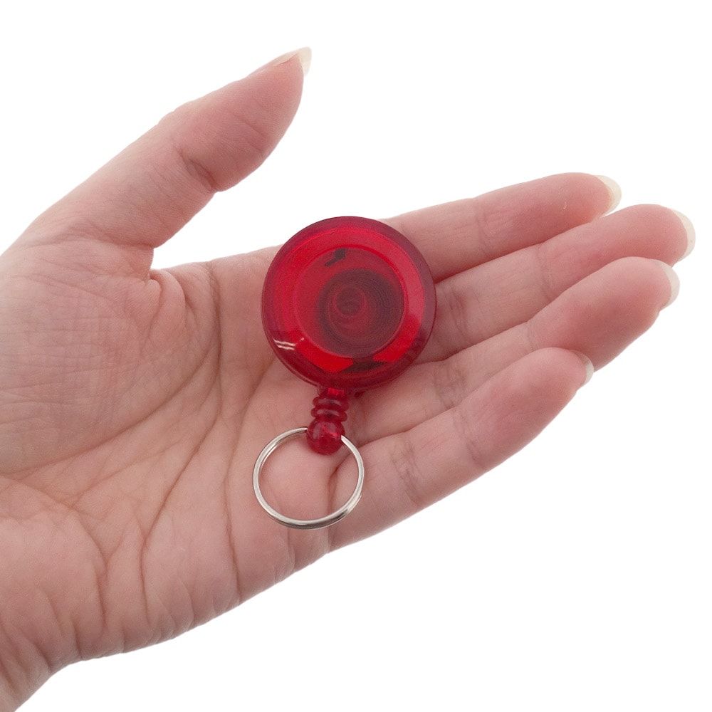 リールキーホルダー P203 クリアレッド｜パーツ材料の通販 大王製作所