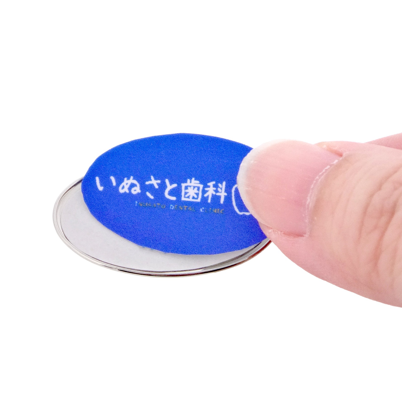 ドームピンズ メタル 楕円型 30×17mm シルバー （DAP-D30A）｜パーツ