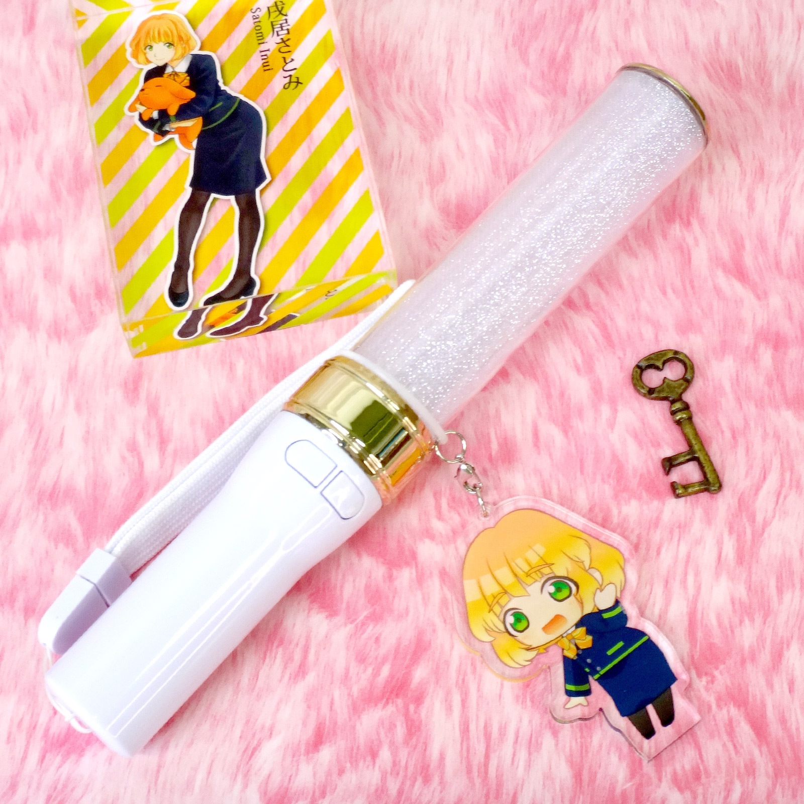 アンブレラマーカー 持ち手タイプ カニカンフック付き ゴールド 5個セット グリーン