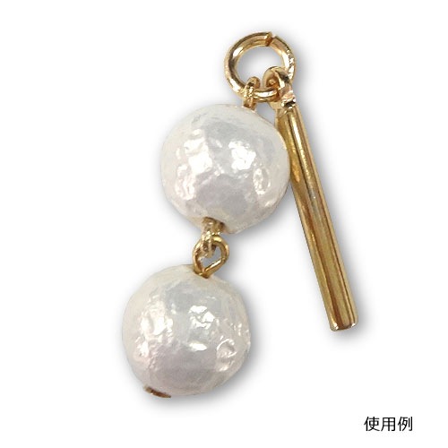 ビーズアクセサリーパーツ 9ピン（9の字ピン） 0.6×12mm ゴールド （5g