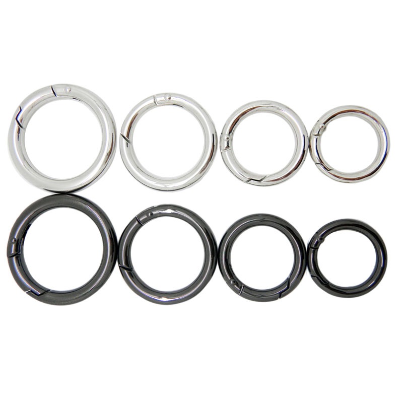 ダイキャストカラビナ φ5.0×36mm 丸線丸型 ブラック