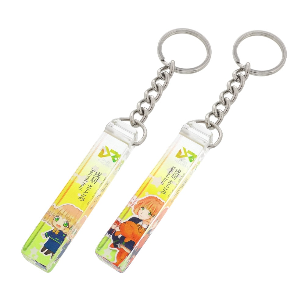 アクリル厚口キーホルダー アクリル ホテルキー 大 15×15×100mm クリア