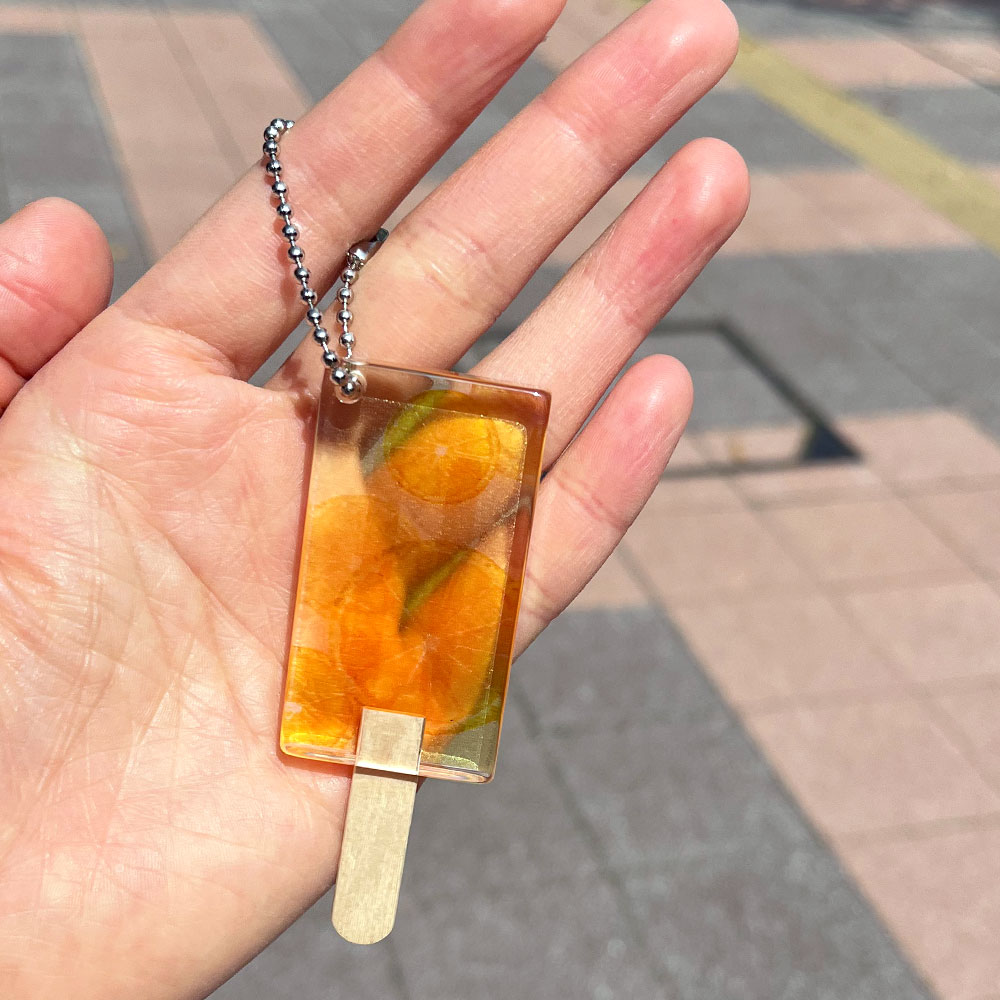アクリル厚口キーホルダー アクリルチャーム ボールチェーン付き