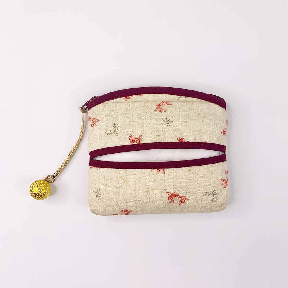 オルゴールのような癒しの音色 水琴鈴 チヂミ 金 根付紐 ゴールド NDX-GD 付き