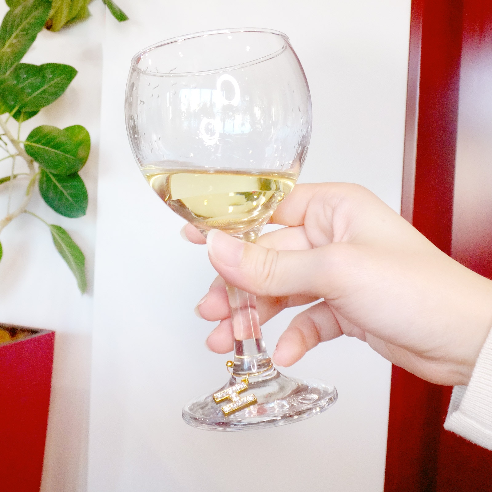 イヤリング グラスマーカーパーツ 19mm 代用ロジウム シルバー｜パーツ