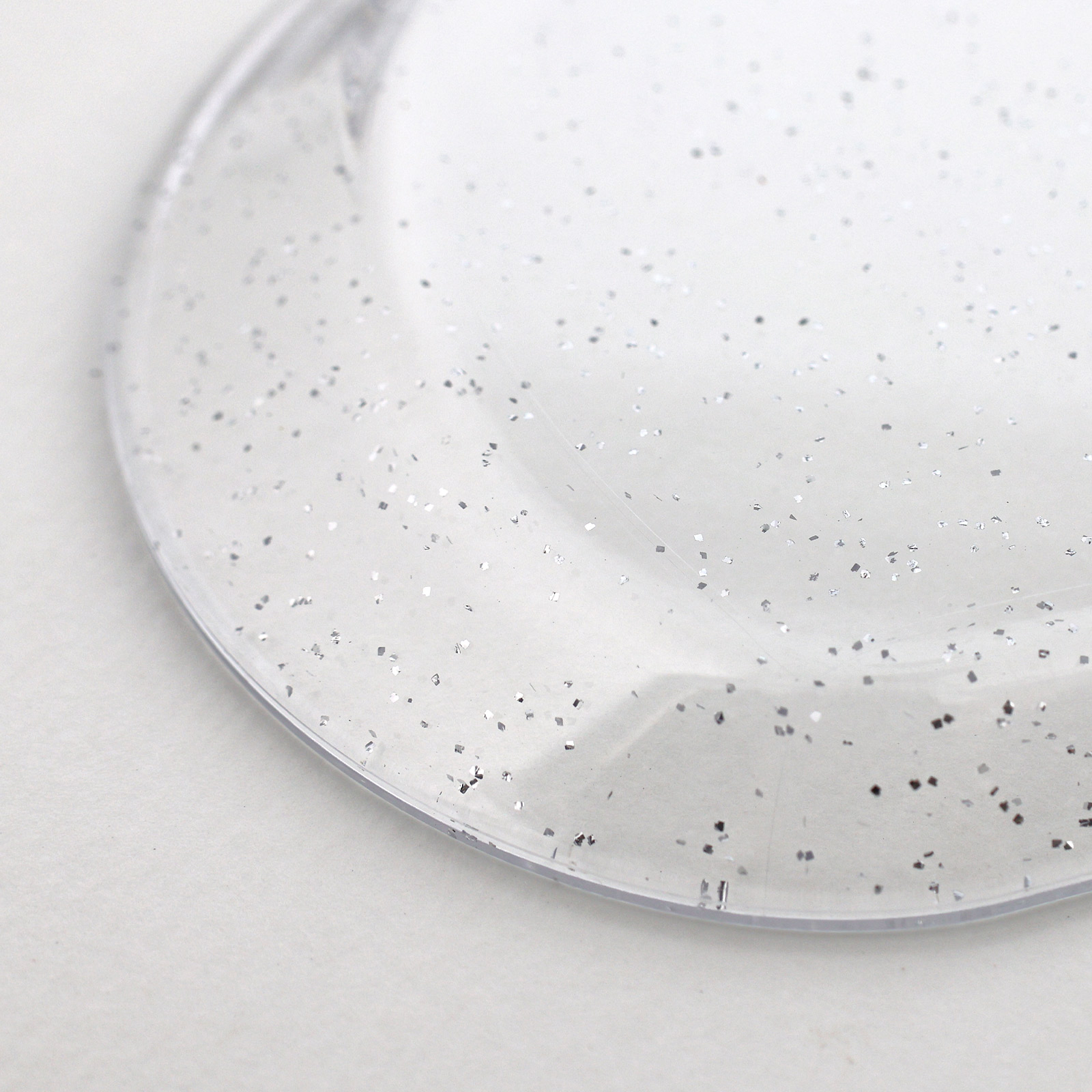 PS（ポリスチレン）製 マルチトレイ 175mm ラメ入りクリア 無地