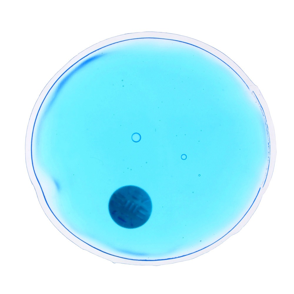 繰り返し使えるエコなカイロ リウォームカイロ 丸型 ブルー