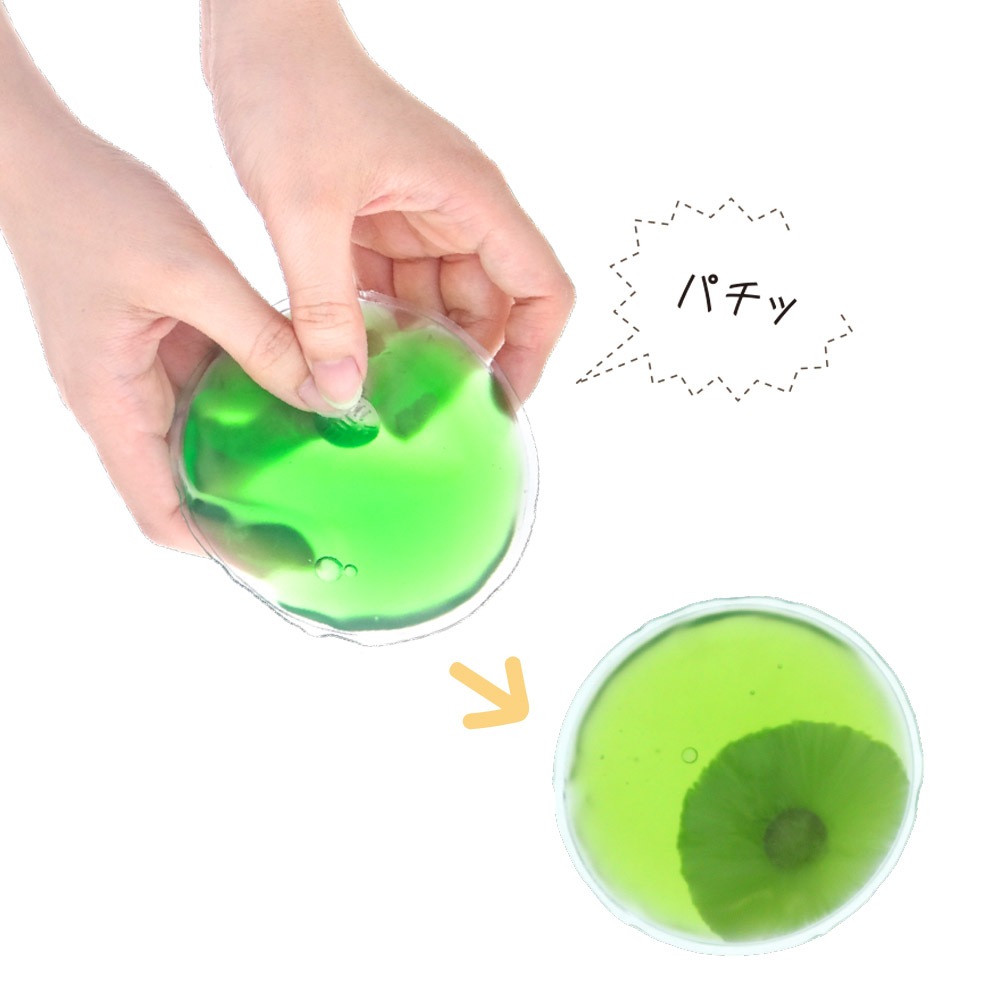 繰り返し使えるエコなカイロ リウォームカイロ 丸型 ブルー