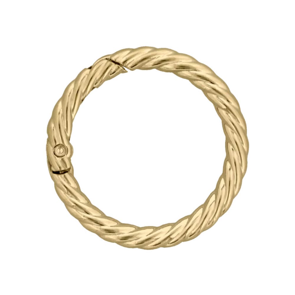 ダイキャストカラビナ 縄目タイプ 41mm ゴールド