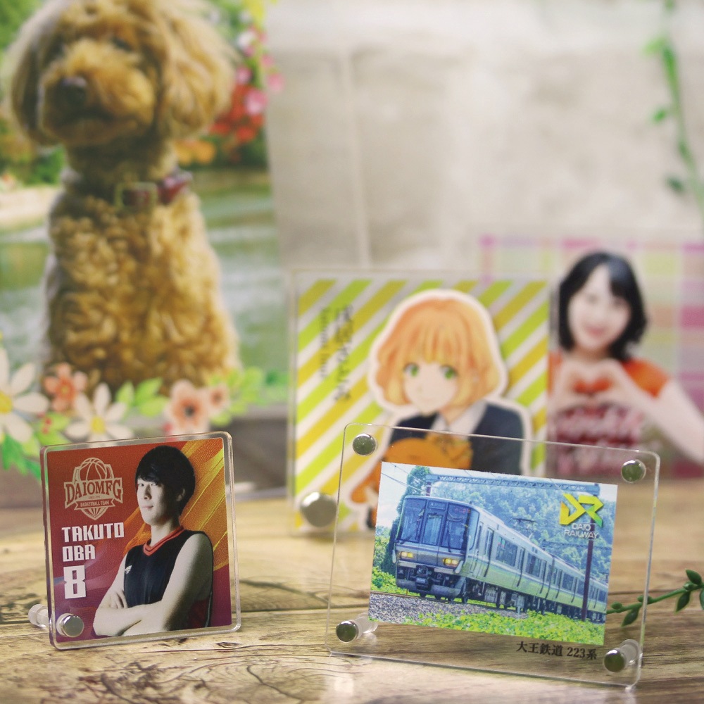 ミニフォトスタンドパーツ 真鍮製 フロント金具 3mm厚用 ニッケル