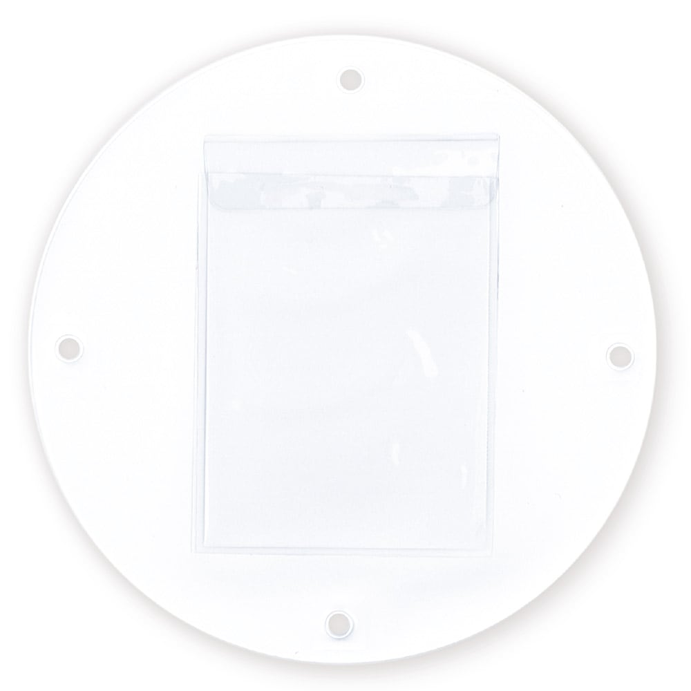 ウォールポケット 丸型 大 ホワイト 無地