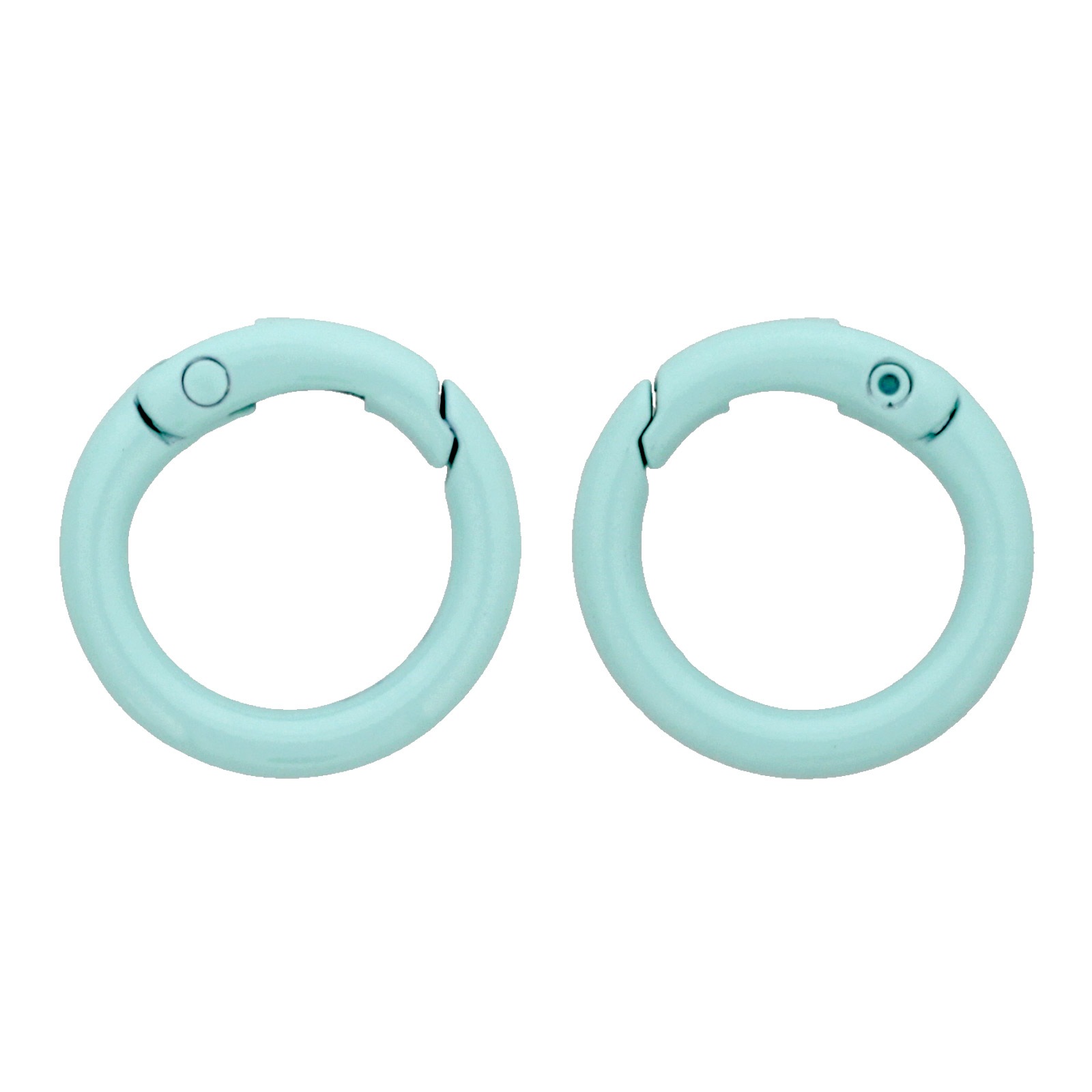 カラー ダイキャストカラビナ ミニ丸型 23mm ライトグリーン 【数量限定】