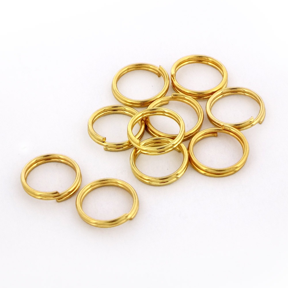 二重リング（巻放し） IR1.0×内10mm ゴールド