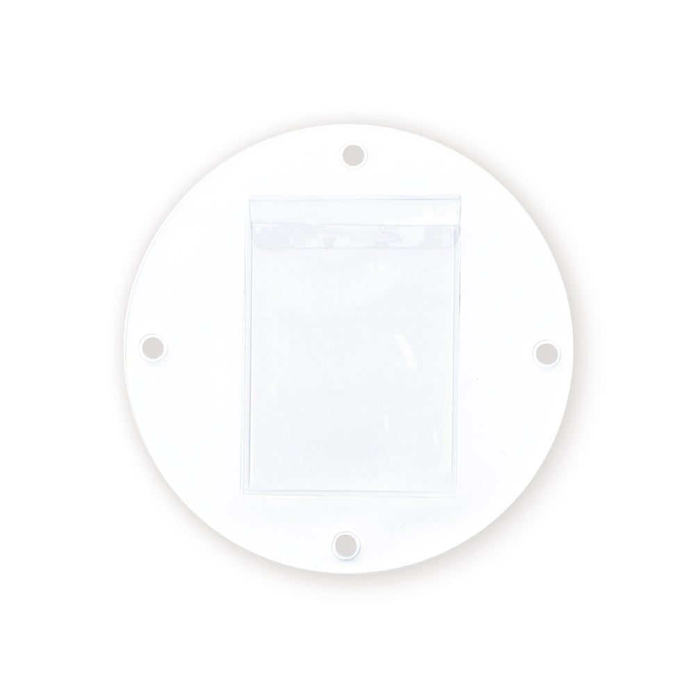 ウォールポケット 丸型 小 ホワイト 無地