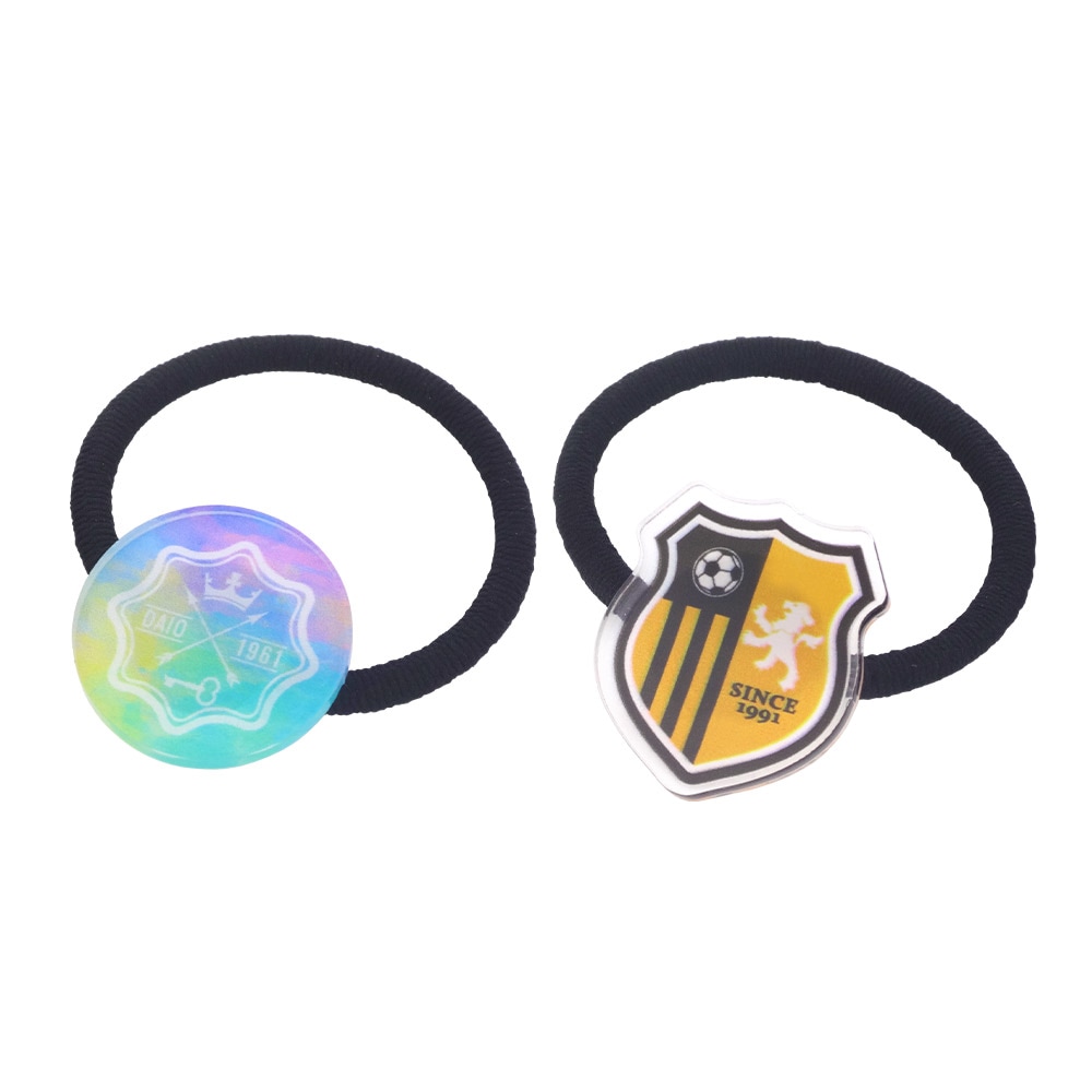 ヘアゴム アクセサリーパーツ 18mm台座 皿付き 黒 シルバー｜パーツ
