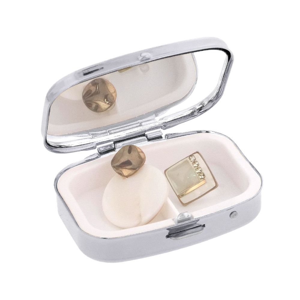 アイラッシュケース（鏡付き） シルバー B325-2｜パーツ材料の通販