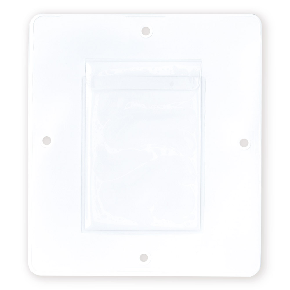 ウォールポケット 角型 大 ホワイト 無地