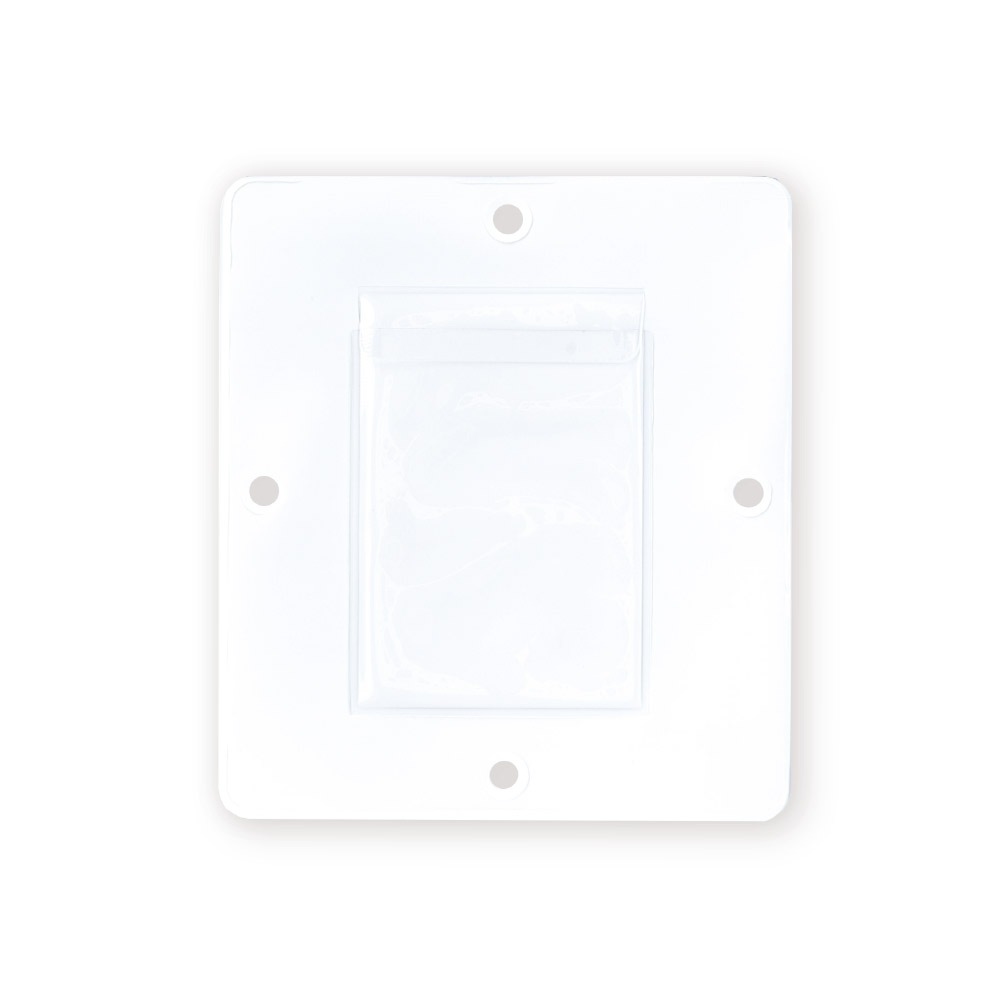 ウォールポケット 角型 小 ホワイト 無地