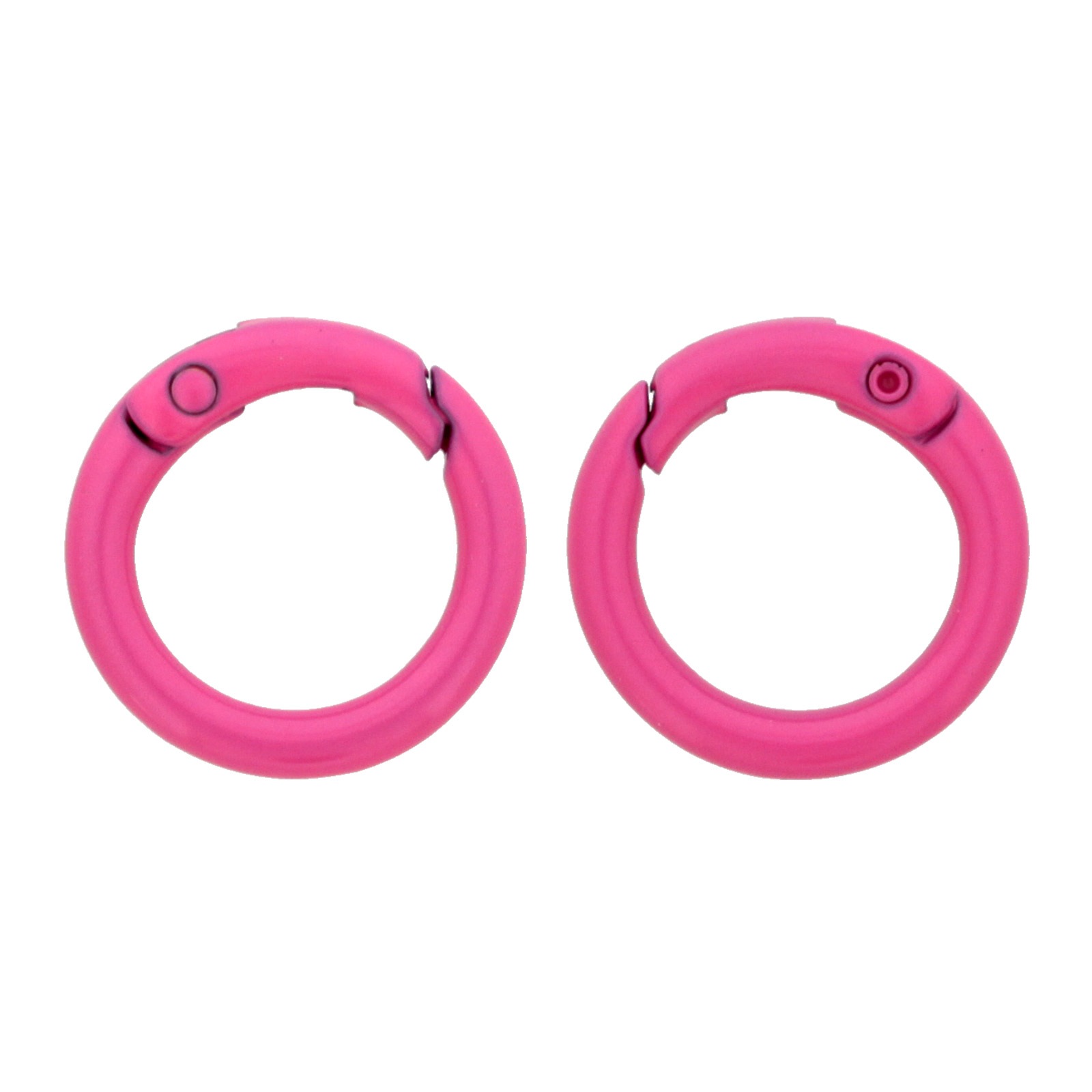 カラー ダイキャストカラビナ ミニ丸型 23mm ピンク 【数量限定】