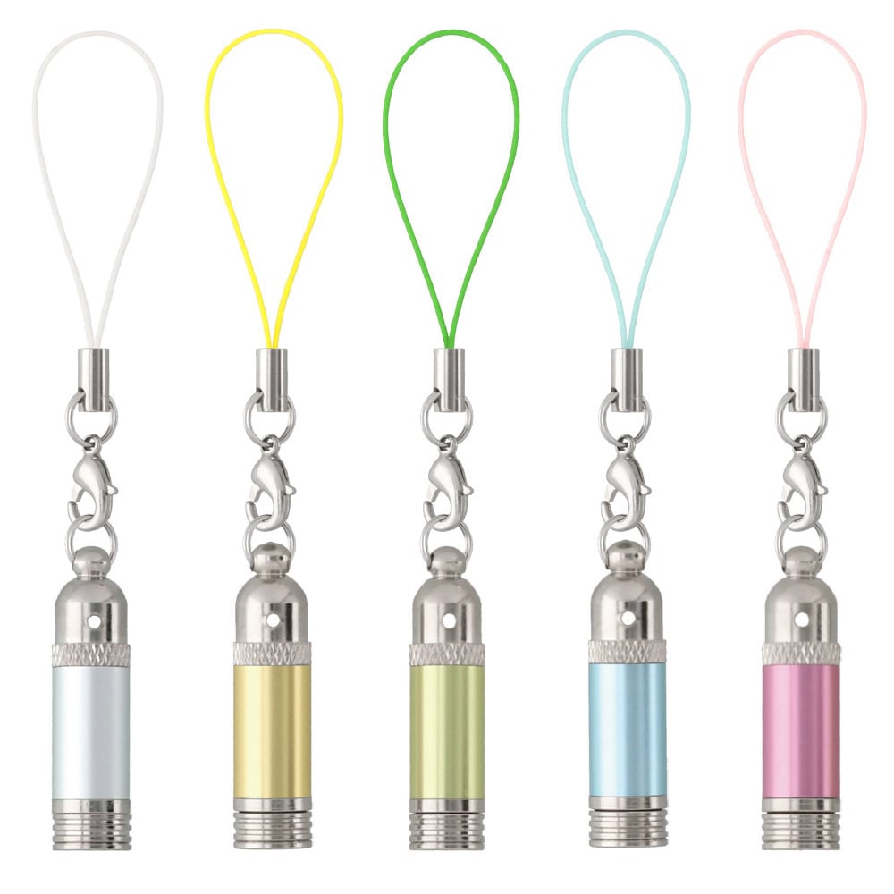 アロマグッズ KENCOS3 ○香りを携帯♪○ アロマカプセル カラーボトル型 ブルー 香り穴あり