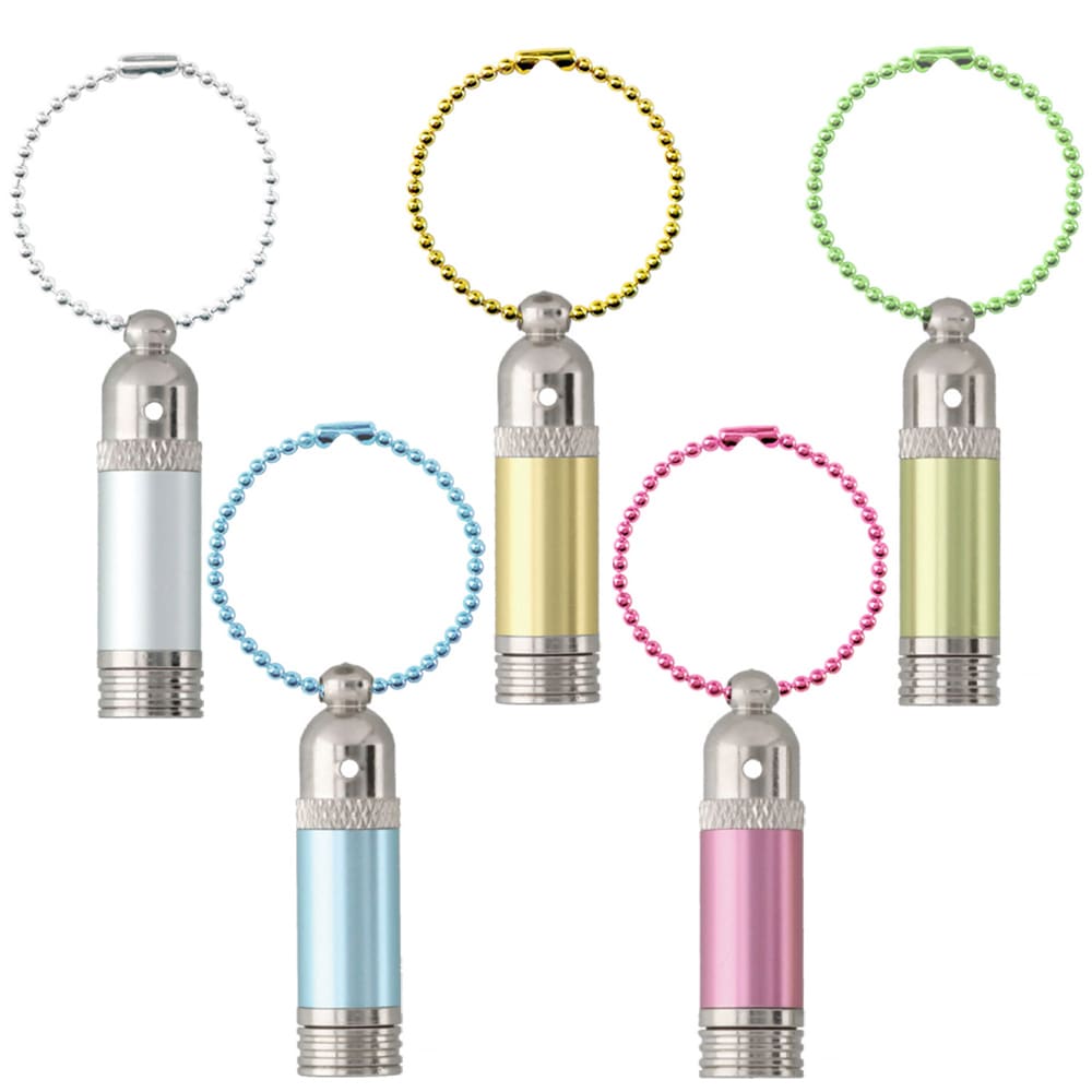 ○香りを携帯♪○ アロマカプセル カラーボトル型 ブルー 香り穴あり