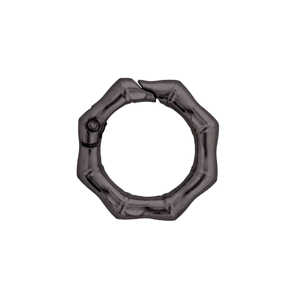 ダイキャストカラビナ 竹柄タイプ 29mm ブラック