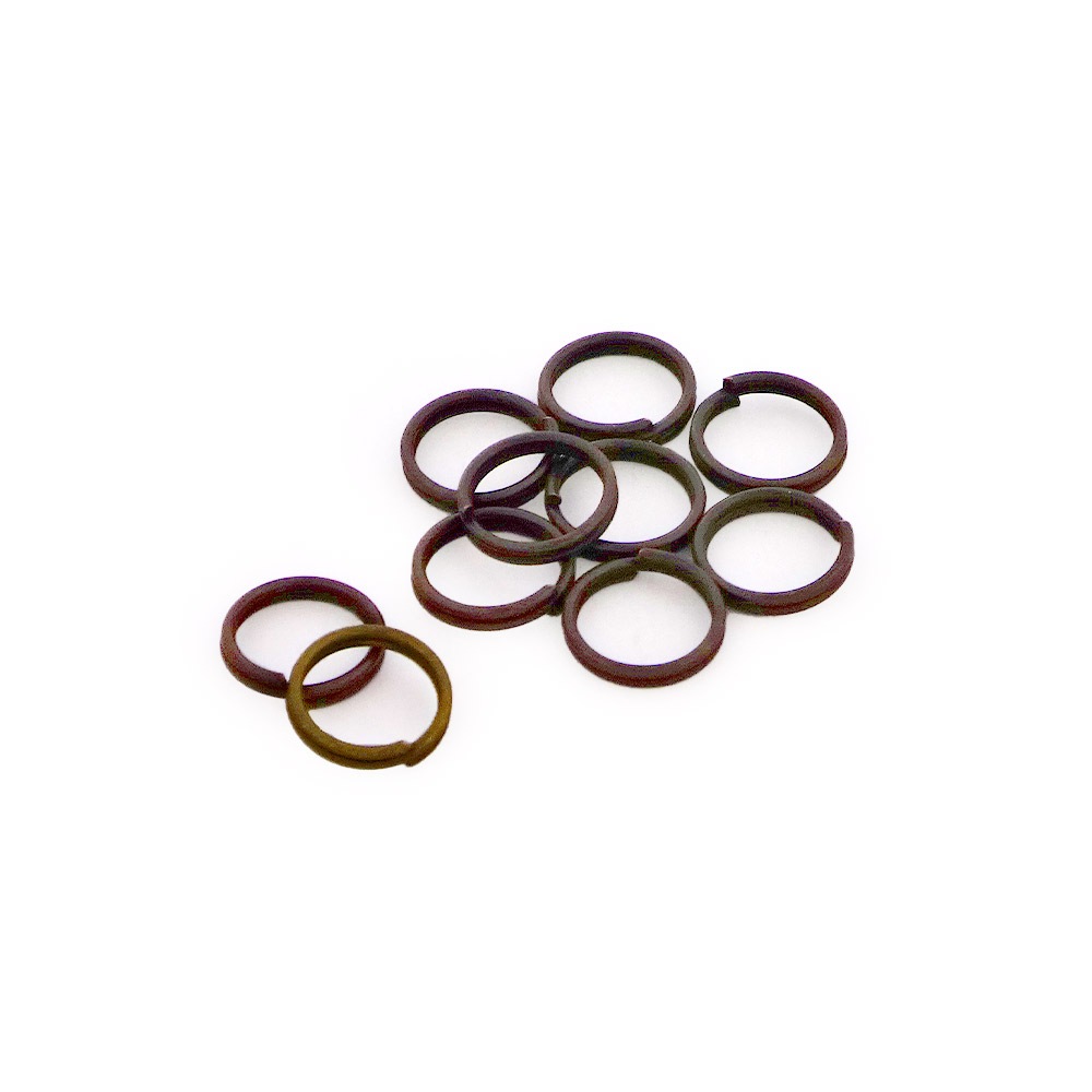 二重リング（巻放し） IR0.6×内6mm アンティーク｜パーツ材料の通販